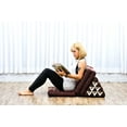 thumbnail image 2 of Leewadee 3-Fold Mat with Triangle Cushion – Comfortable TV Pillow, Foldable Mattress with Cushion Made of Kapok, 67 x 21 inches, Green, 2 of 8