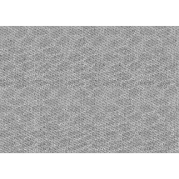 Ahgly Company Machine Washable Indoor Rectangle Transitional Gray Cloud Gray Area Rugs, 7' x 9'