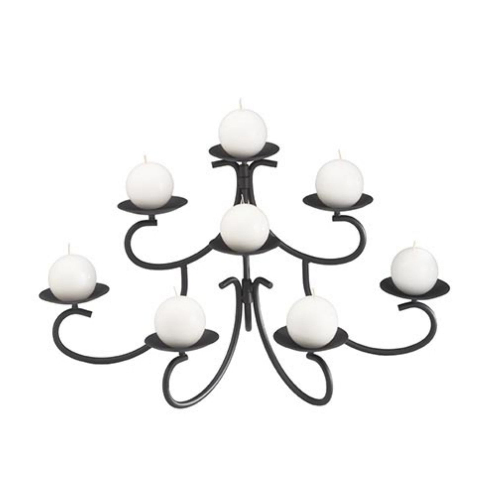Minuteman International 8 Candle Black Fireplace Candelabra