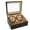 Ostrich Pattern, variant on Wooden 4+6 Automatic Rotation Watch Winder Storage Box Display Case Watch Winder