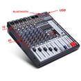 thumbnail image 4 of Boytone BT-60MX 6-Channel Bluetooth Studio Audio Mixer DJ Sound Controller, 7 Band Equalizer, 16 Effects, USB Port MP3, XLR Microphone Jack, RCA Input/output, DSP Echo, Headphone Jack, Recording, 4 of 7
