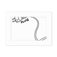 thumbnail image 1 of Plug Line Hand-drawing Paint Photo Mount Frame Picture Art Painting Desktop 5x7 inch, 1 of 3