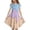 Sky Blue, variant on Girl Casual Dress , Easter Dresses Girls,Girls Summer Casual Dress With Ice Print Flowy Sleeveless Design For Play Party And Outdoor Activities