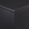 thumbnail image 4 of Pemberly Row Traditional Wood Sliding Door TV Console for TVs up to 70" in Black, 4 of 8