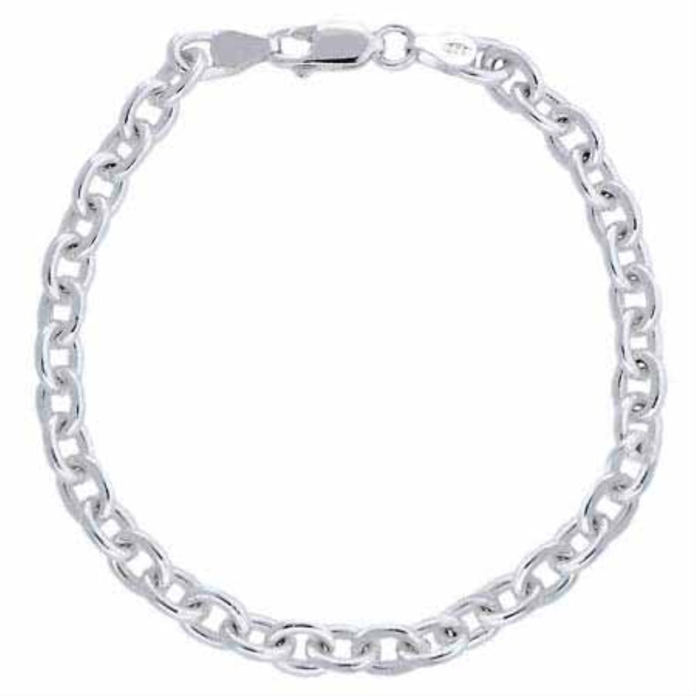 GIFFIH Sterling Silver Oval Link Chain Bracelet