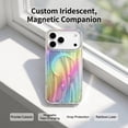 thumbnail image 5 of For iPhone 14 Pro Max Phone Case,Support For Mag-Safe,Luxury Bling Gilded Starry River Pattern Back Design,Ultra Slim Shockproof Anti-Scratch Drop Protection,Non-Slim Thin Phone Case,C, 5 of 17
