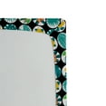 thumbnail image 3 of Ambesonne Tropical Fitted Sheet, Continuous Flowers Leaves, Queen Size, Teal Mustard and Black, 3 of 5