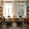 thumbnail image 6 of Privacy Window Film Mirror Glass Tint Heat Control Sun Blocking Reflective Cling for Home Office Sliding Door,Gray, 6 of 7