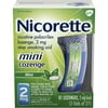 Nicorette Nicotine Mini Lozenge Intense Nicotine Withdrawal Symptoms Stop Smoking Aid, 2 Milligrams, Mint Flavor, 81 Count