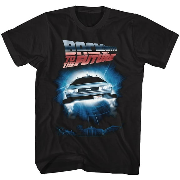 Back to the Future Backtothefuture Black Adult T-Shirt