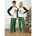 thumbnail image 3 of Sunisery Merry Christmas Family Matching Pajamas Sets Plaid Deer Print Holiday Xmas Pjs Sleepwear For Family Adults Kids, 3 of 7