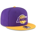 thumbnail image 3 of Men's New Era Purple/Gold Los Angeles Lakers Two-Tone 9FIFTY Adjustable Hat, 3 of 5