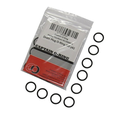 50-Pack Oil Drain Plug O-Rings #11105 For Harley Davidson - Replacement Seals For Engine, Drive & Primary Plugs