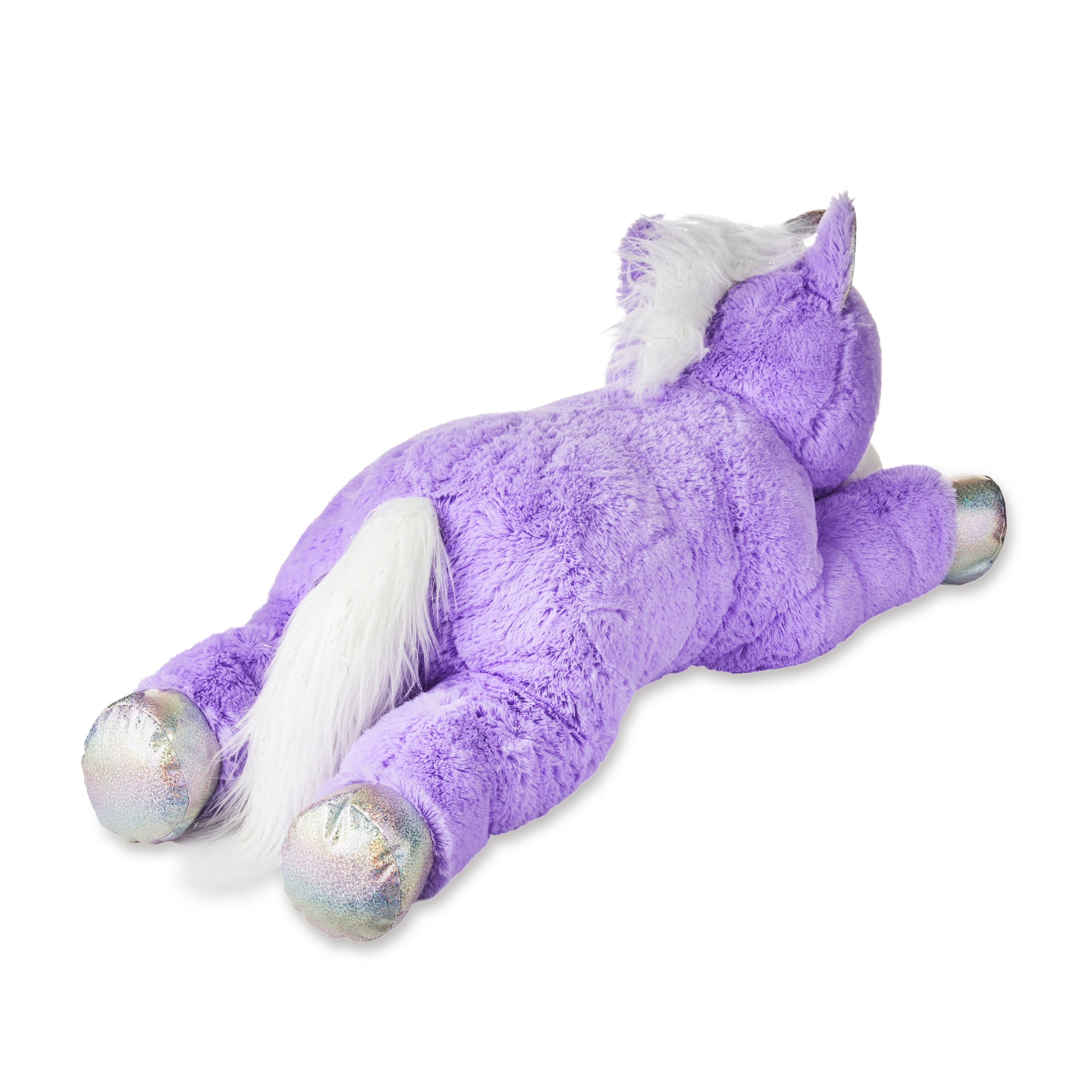 Pillow Pet Plush Purple Unicorn Stuffed Animal 13”x16” Washable Cuddly All  Ages