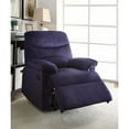 thumbnail image 2 of Benzara Arcadia Comfy Recliner-Color:Blue Woven Fabric, 2 of 2