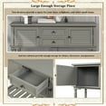 thumbnail image 2 of Aukfa Modern Buffet Table with Drawer - 47" Modern Console Table Side Sofa Table - Greige, 2 of 8