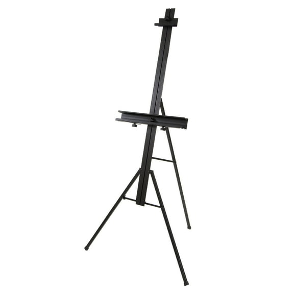 SoHo Urban Artist Aluminum Studio Easel - Black LightWeight and Stable Studio Easel for Painting, Artists, Classrooms, & More! - Single