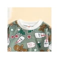 thumbnail image 4 of Cenuakty Baby Girls Boys Christmas Romper Biscuits Milk Bottle Print Round Neck Long Sleeve Jumpsuits Autumn Casual One-Piece Clothes, 4 of 9
