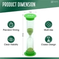 thumbnail image 2 of TeacherFav Sand Timer for Kids Set of 12 Small Colorful (Multi) Hour Glass Acrylic Covered Clock - 2 Pcs Each for 30Sec 1Min 2Min 3Min 5Min 10Min for Classroom, Home & Kids Room, 2 of 8