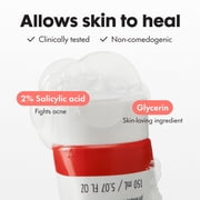 Hero Cosmetics Mighty Facial Cleanser for Acne Prone Skin, 2% Salicylic Acid, 5.07 fl oz
