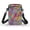 Colorful Tie Dye Leopard Print, variant on Floral Cell Phone Purse, Adjustable Shoulder Strap Crossbody Bag Double Zipper Mini Phone Purse for Travel Shop