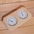 thumbnail image 4 of Termómetro De Sauna De Madera Higrómetro 2 En 1 Higrotermógrafo Medidor De Humedad De Temperatura Interior Con Escala Digital Clara Para Dormitorio De Sauna Interior Yuarrent  HA021595-00, 4 of 6