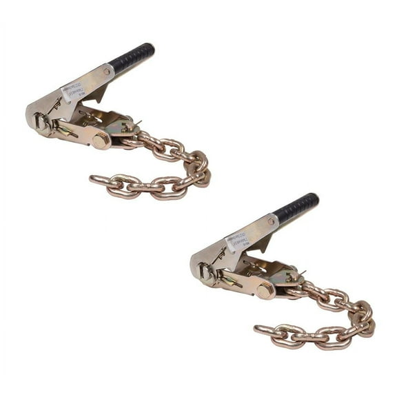 (2 Pack) 2" Ratchet with 5/16" G70 12" Chain Extension
