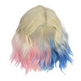 thumbnail image 4 of Peluca de cosplay blanca rubia, peluca de pelo sintético resistente al calor para mujeres y niñas, peluca rizada, peluca ondulada blanca corta Estilo B Yinane Peluca de disfraz, 4 of 8