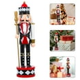 thumbnail image 2 of Gymnture Wooden Nutcracker Christmas Decorations - 30CM Black, 2 of 10