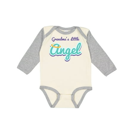 

Inktastic Grandma s Little Angel Gift Baby Boy or Baby Girl Long Sleeve Bodysuit