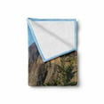 thumbnail image 2 of Big Sur Soft Flannel Fleece Throw Blanket, Panoramic Photo of Ragged Point Southern Coast Mountains Ocean and Trees Cali, Cozy Plush for Indoor and Outdoor Use, 60" x 80", Multicolor, by Ambesonne, 2 of 6