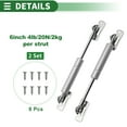 thumbnail image 6 of Unique Bargains 2set 4lb/20N/2kg 6inch Lift Support Struts Silver Tone for Kitchen Cabinet Door, 6 of 6