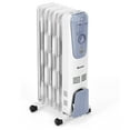 Electric Oil Filled Heater With Thermostat Costway 1500W Electric Oil Filled Radiator Style Space Heater for