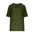 thumbnail image 5 of Blczomt Women's Blouse Summer Green Trendy Shirt Lightweight Cute Women Shirts,L, 5 of 7