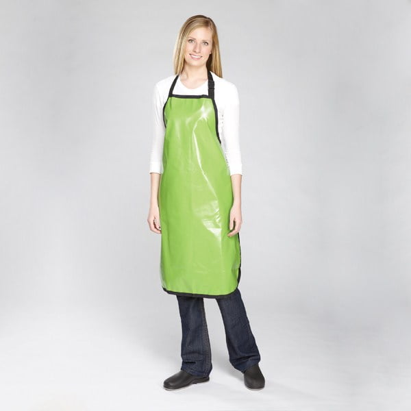 Top Performance Rubber Grooming Apron Grn