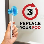 Steripod Clip-On Toothbrush Protector, 2 Count (colors may vary)