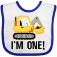 thumbnail image 3 of Inktastic 1st Birthday Construction Truck Boy Boys Baby Bib, 3 of 4