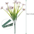 thumbnail image 6 of Tkrady 5 Head Youth Water Silk Print Cloth Flower Violet Flower Outdoor Shooting Home Decoration Flowers, 6 of 6