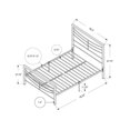thumbnail image 2 of Monarch Specialties White Bed Frame, 2 of 3