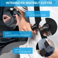 thumbnail image 3 of Jinsinto 2 in 1 Window Breaker with Belt Cutter Tool and Rescue Hammer for Buses, 77*36*22mm, 3 of 5