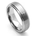 thumbnail image 2 of Men Women Tungsten Carbide Wedding Band Ring 7mm Comfort Fit Laser Engraved Cross Concaved Tungsten Ring, 2 of 3