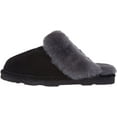 thumbnail image 5 of BEARPAW Women's Loki Multiple Colors Women's Slippers Women's Shoe Comfortable & Light-Weight 9.5 Black/Grey, 5 of 7