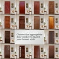thumbnail image 7 of 3D Door Sticker,  Door Mural Peel and Stick, Removable Self-Adhesive Retro Wood Door Wallpaper for Home Decor, 7 of 7