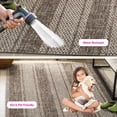 thumbnail image 3 of SAFAVIEH Courtyard Robert Striped Indoor/Outdoor Area Rug, 5'3" x 7'7", Light Beige/Light Brown, 3 of 14