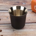 thumbnail image 4 of Taza de café, accesorio de cafetería de taza de café de acero inoxidable con calor de acero inoxidable 304 meticulosamente diseñado, 4 of 8
