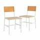thumbnail image 1 of Silla de comedor industrial Set de 2, acabado blanco, 1 of 5