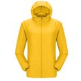 thumbnail image 7 of Women's Plus Size Hooded Sun Protection Jacket Full Zip Elastic Cuff Long Sleeve Sun Sweatshirt Lightweight Outdoor Windbreaker Coats Yellow, 7 of 7