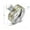 Gold, variant on Womens Zircon Rings Set 316L Stainless Steel Double Layer Bridal Ring Round Shape Elegant Design Special Occasions