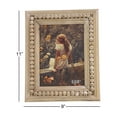 thumbnail image 3 of DecMode 6" x 8" Beaded Light Brown Photo Frame, 3 of 8