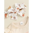 thumbnail image 5 of Musuos Baby Girls Halloween 3PCS Sets 0-18Months Long Sleeve O Neck Romper Pumpkin/Pumpkin Pie Print Pants Headband Sets, 5 of 10